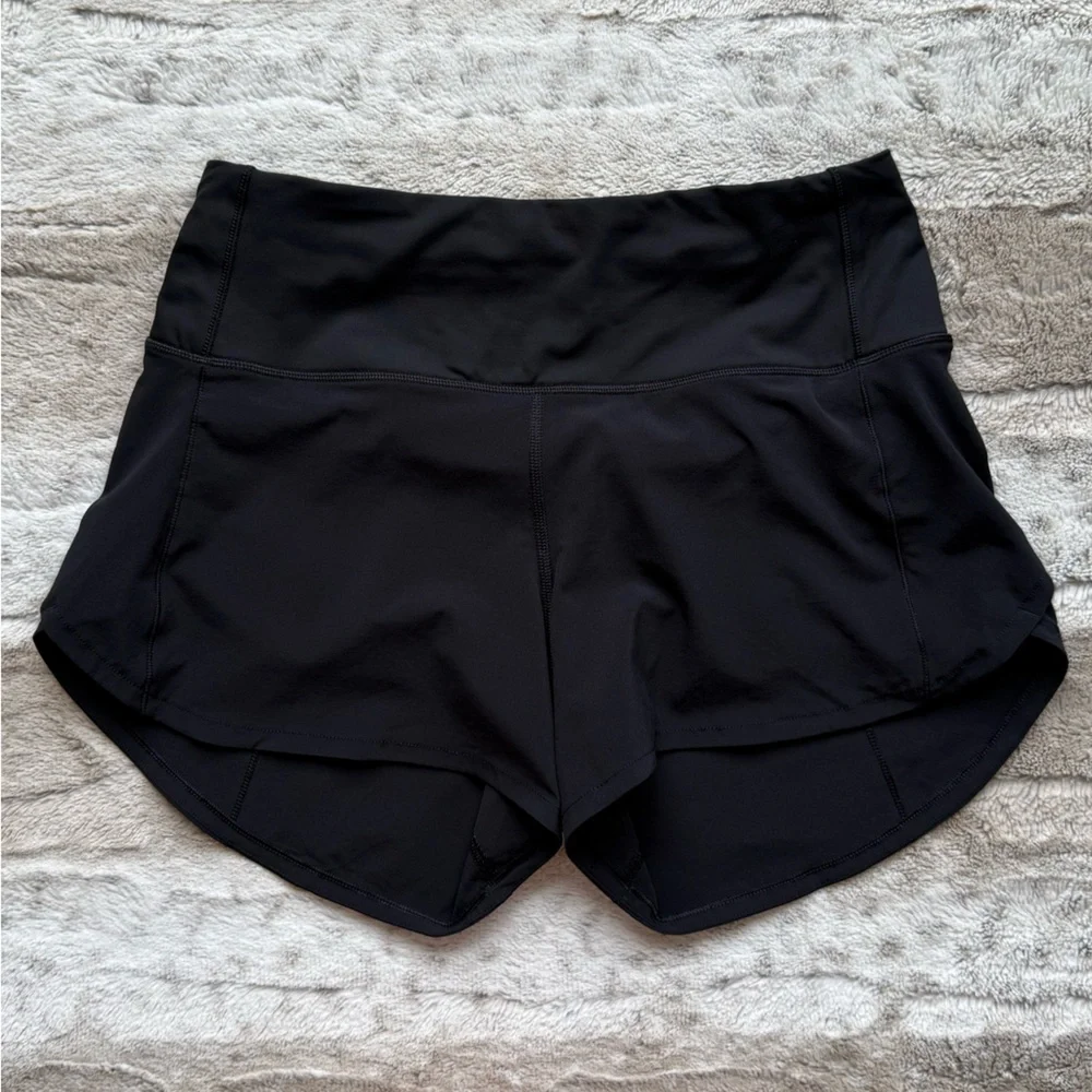 Lululemon Speed Up Short Long High-Rise *4" in Black Size 6 - Picture 5 of 15
